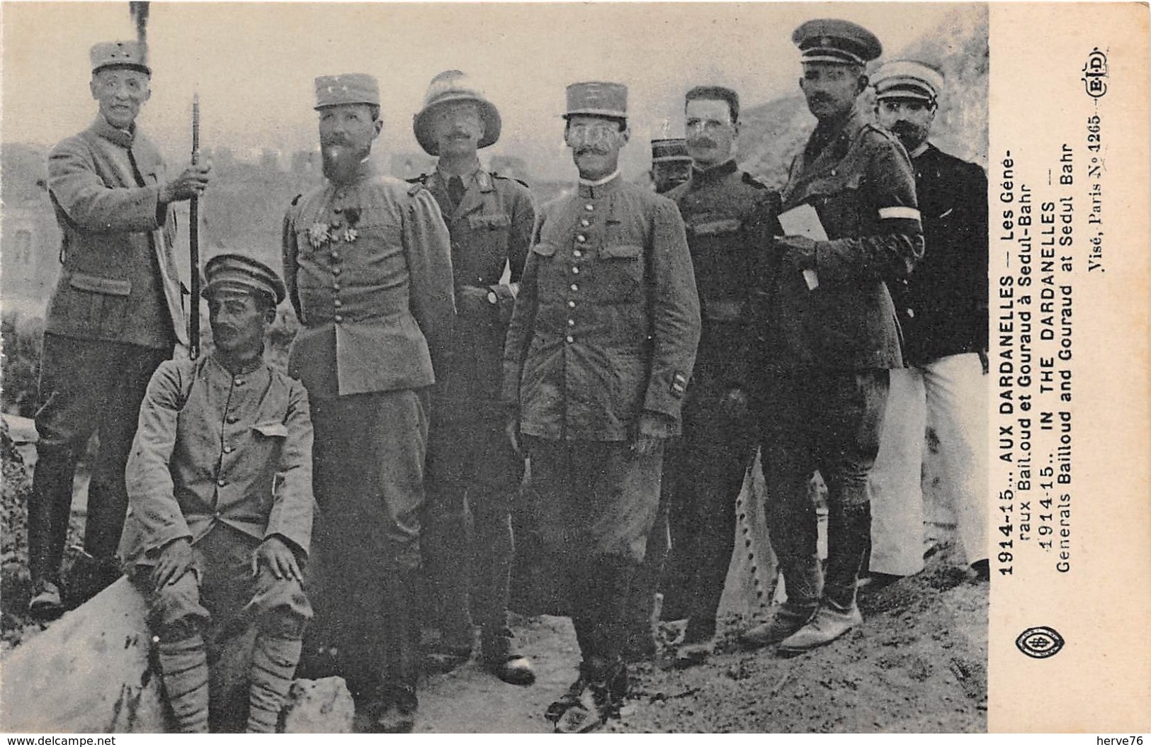 TURQUIE - Militaria - Guerre 1914-1915 - Aux Dardanelles - Les Généraux Bailoud Et Gouraud à Sedul-Bahr - Türkei