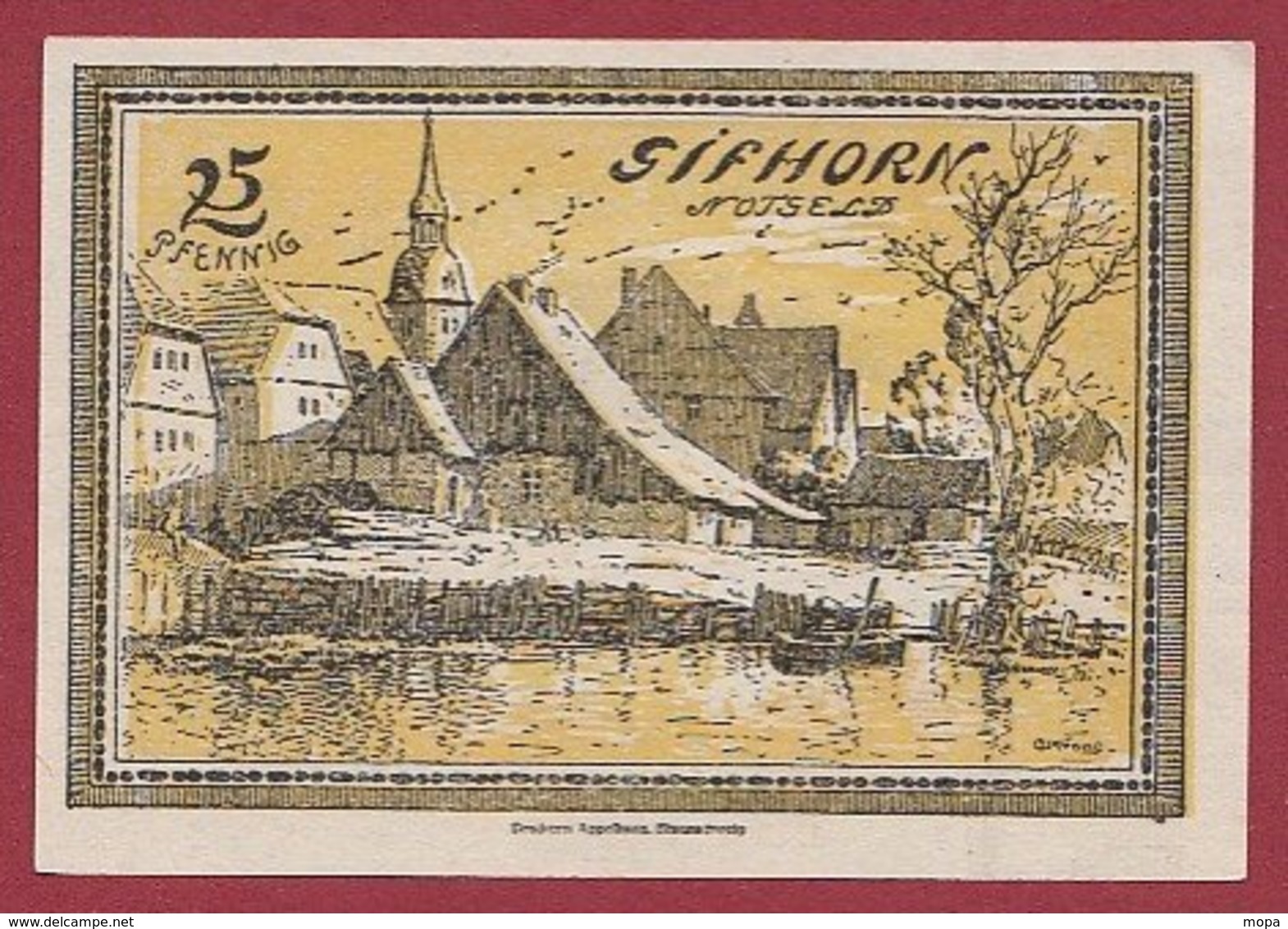 Allemagne 1 Notgeld De 25 Pfenning Stadt Gilhorn (RARE)  Dans L 'état N °4799 - Collections