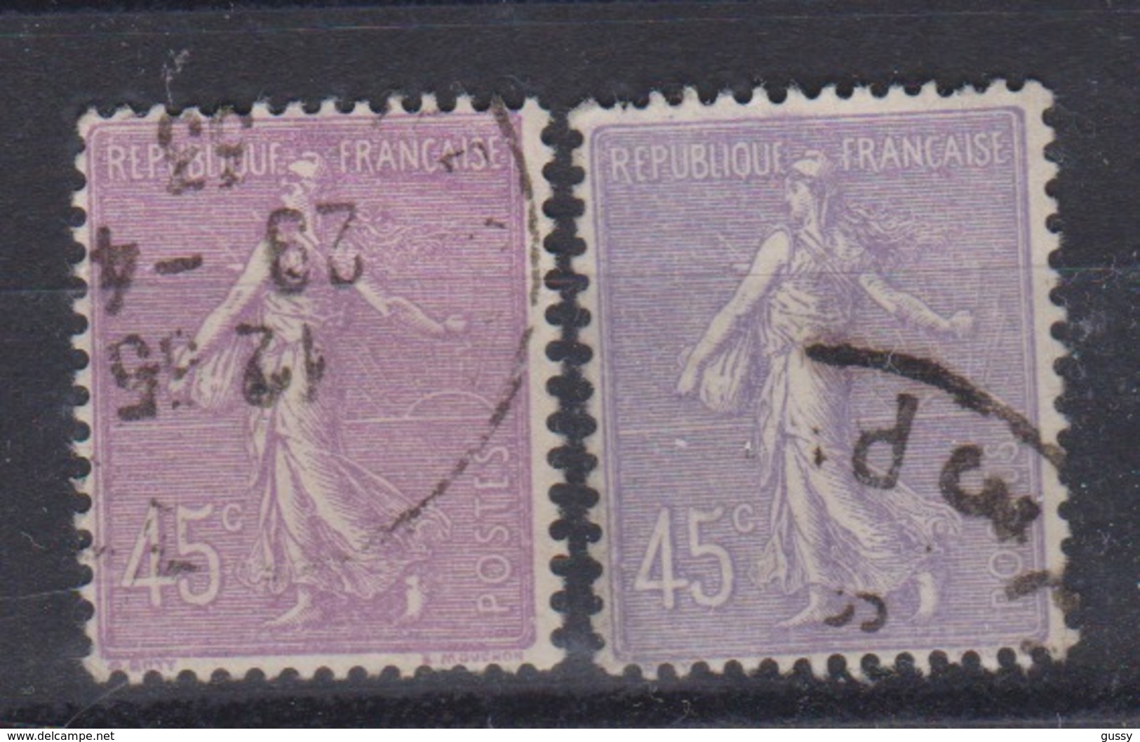 FRANCE: Variété De Couleurs Du Y&T 197 Oblitérés - Used Stamps