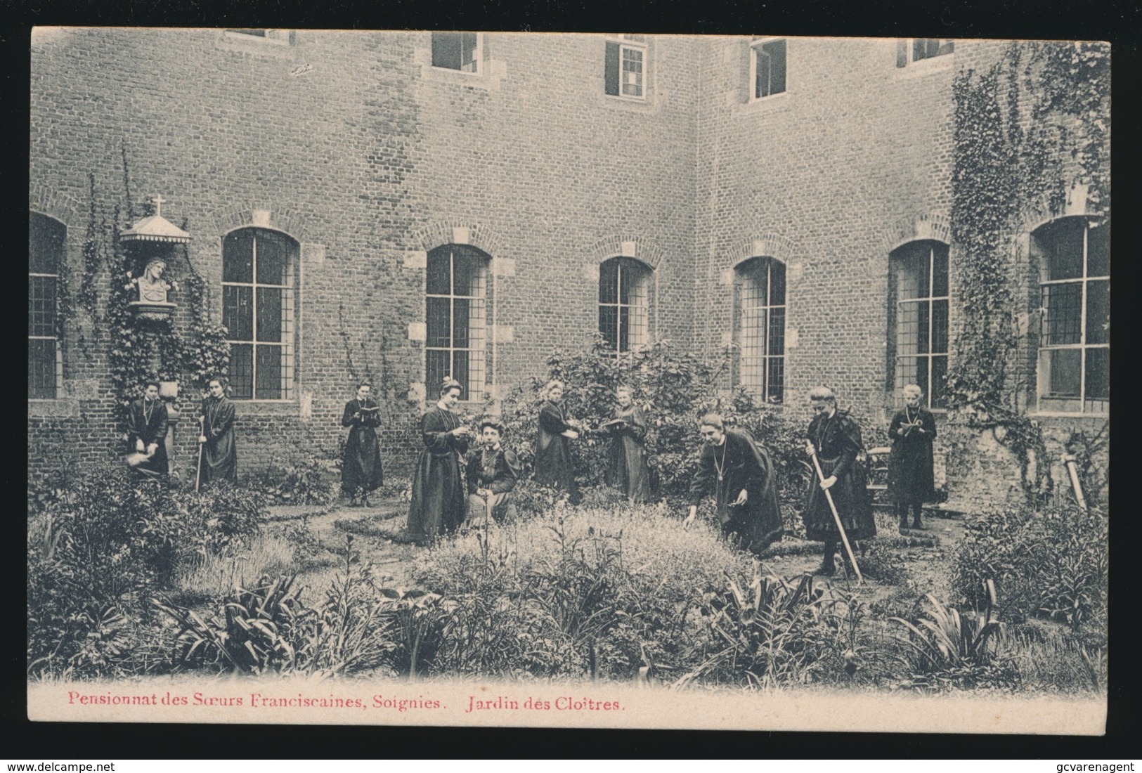 SOIGNIES  PENSIONNAT DES SOEURS FRANCISCAINES  - JARDIN DES CLOITRES - Soignies