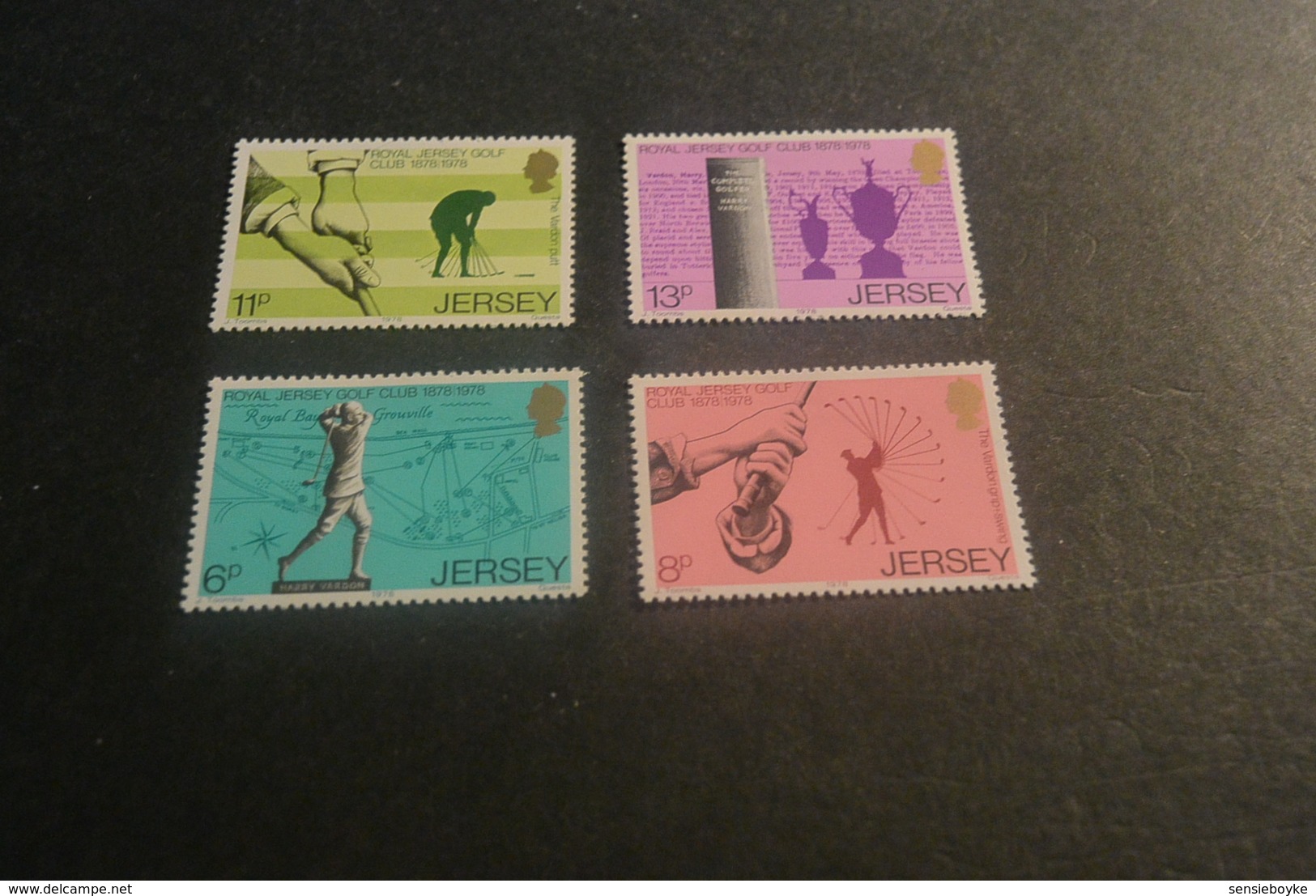 K23176 -set  MNH Jersey 1978 - SC. 183-186- Cent. Of Royal Jersey Golf Club - Golf