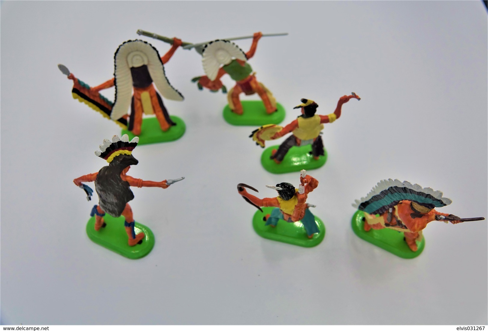 Britains Ltd, Deetail : INDIANS Lot Of 6 Figures, Made In China, *** - Britains