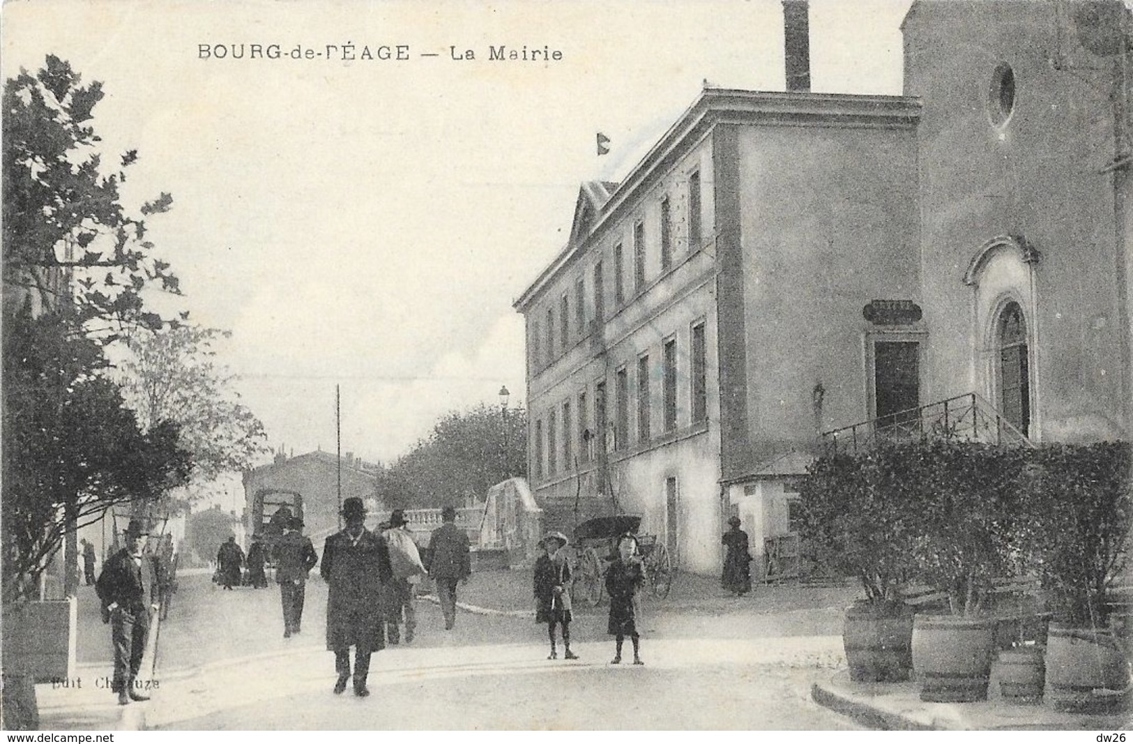 Bourg-de-Péage (Drôme) - L'Hôtel De Ville - La Mairie, Belle Animation - Edition Chirouze - Bourg-de-Péage