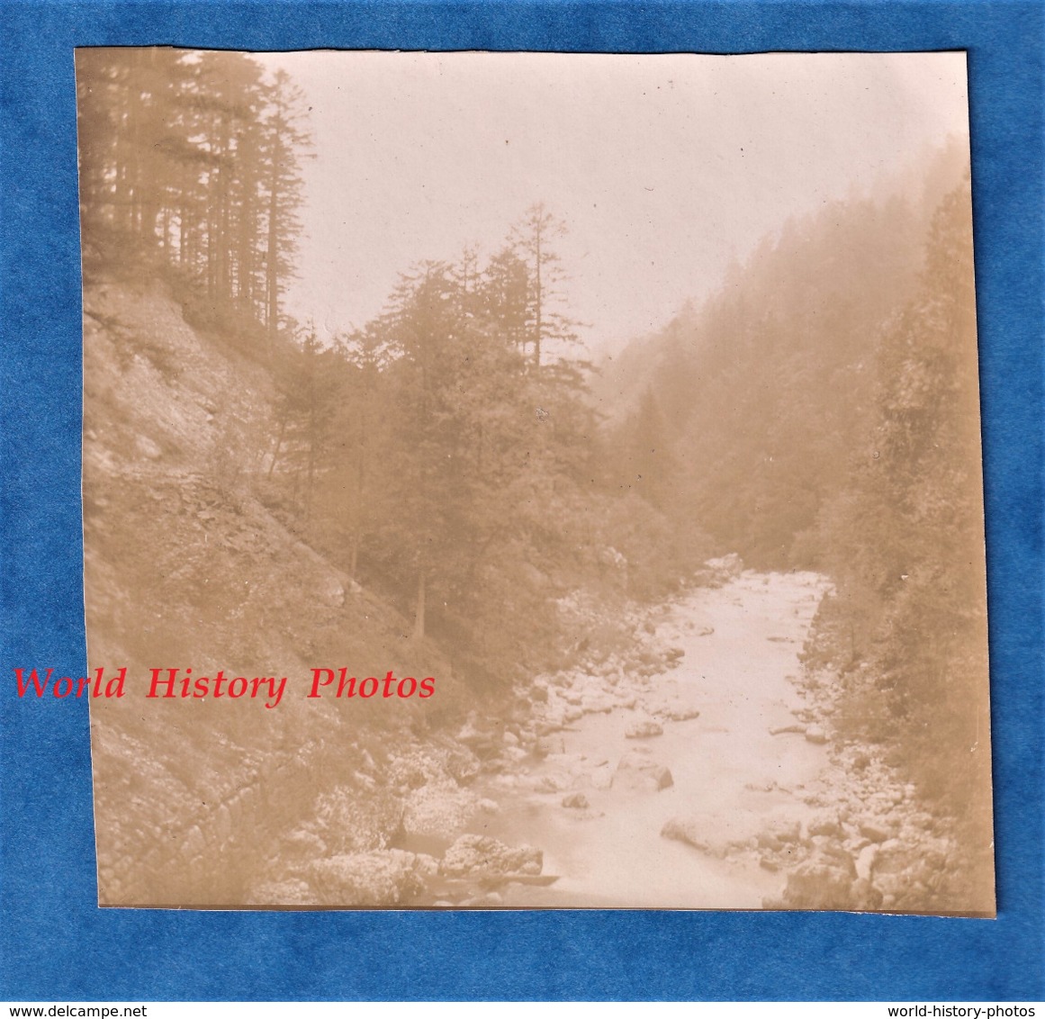 Photo Ancienne - Secteur Pont Saint Bruno / Gorges Du GUIERS - Vers 1900 - Histoire Patrimoine Route Grande Chartreuse - Anciennes (Av. 1900)