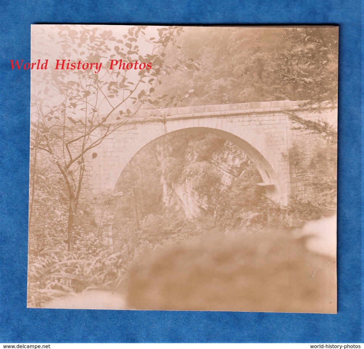 Photo Ancienne - Pont Saint Bruno / Gorges Du GUIERS - Vers 1900 - Histoire Patrimoine Route Grande Chartreuse - Anciennes (Av. 1900)