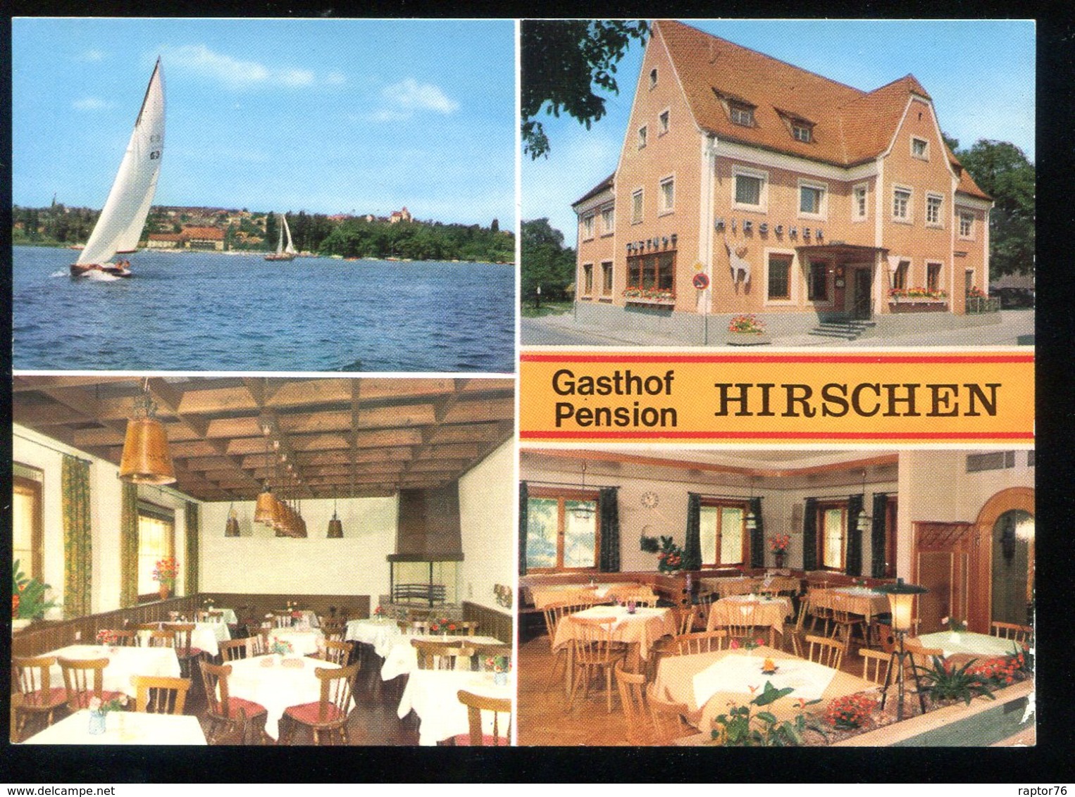 CPM Allemagne GAIENHOFEN Gasthaus Hirschen HORN Am Bodensee (prévue à être Pliée En Deux) - Sonstige & Ohne Zuordnung