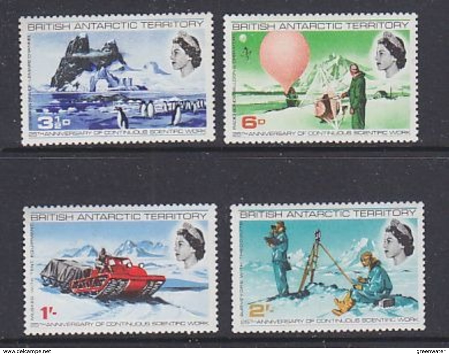 British Antarctic Territory (BAT) 1969 Scientific Works 4v  ** Mnh (44951) - Unused Stamps