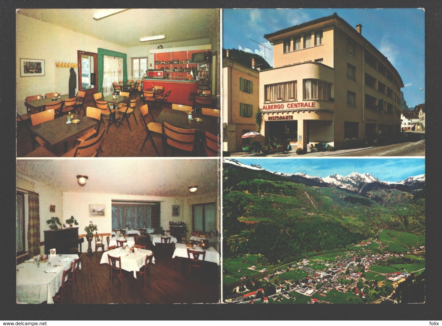 Faido / Tessin - Hotel-Ristorante Centrale - Carte De Visite - Albergo - Faido