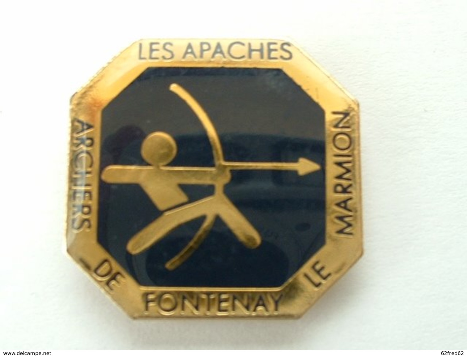 Pin's TIR A L'ARC - ARCHERS DE FONTENAY LE MARMION - LES APACHES - Tir à L'Arc