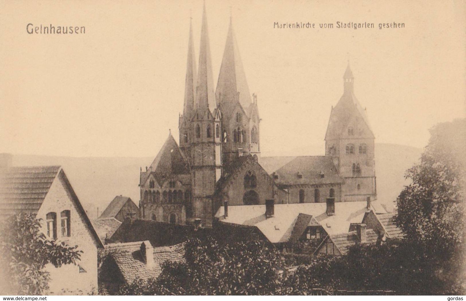 Germany - Gelnhausen - Marienkirche Vom Stadtgarden - Gelnhausen