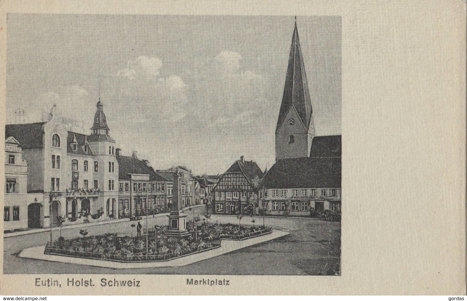 Germany - Eutin - Marktplatz - Denkmal - Kirche - Eutin