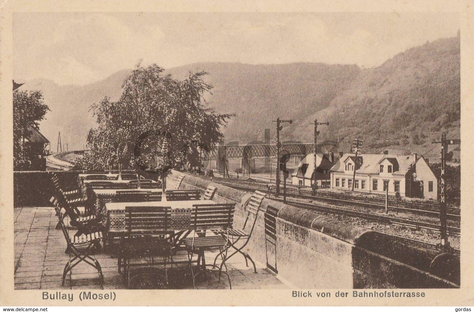 France - Boulay Moselle - Blick Von Der Bahnhofsterrasse - Bullay - Boulay Moselle