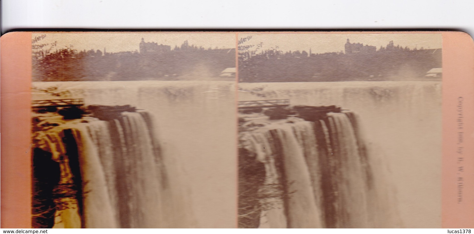 1898 / KILBURN 12283 / NIAGARA FALLS / WHERE THE OLD TERRAPIN TOWER STOOD - Photos Stéréoscopiques