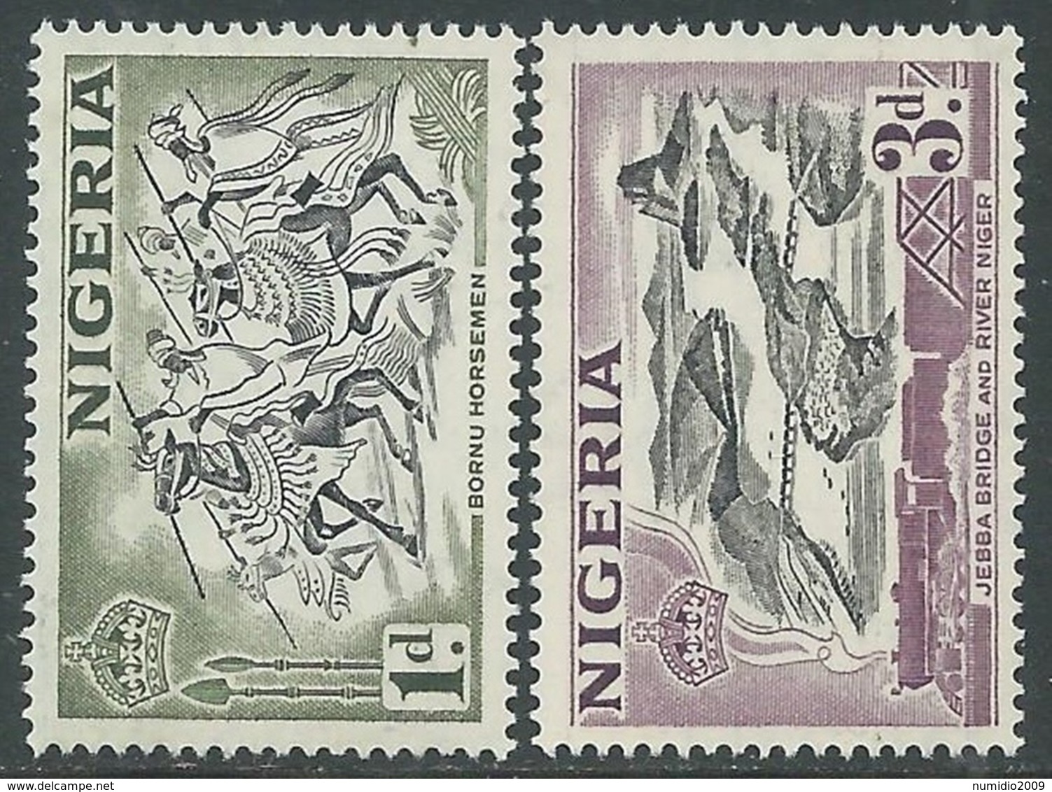 1953 NIGERIA SG 19 AND SG 22 MNH ** - RB11-7 - Nigeria (...-1960)
