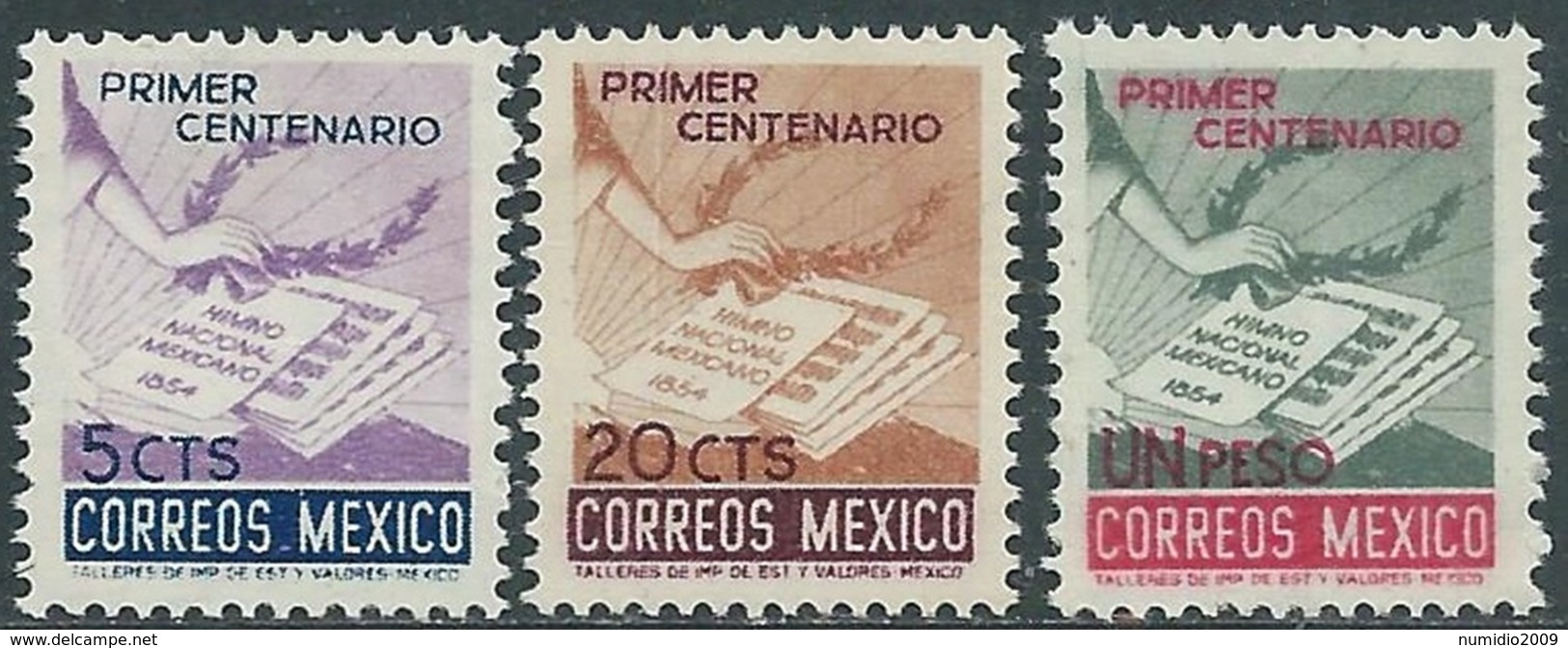 1954 MESSICO INNO NAZIONALE MNH ** - RB13-2 - Messico