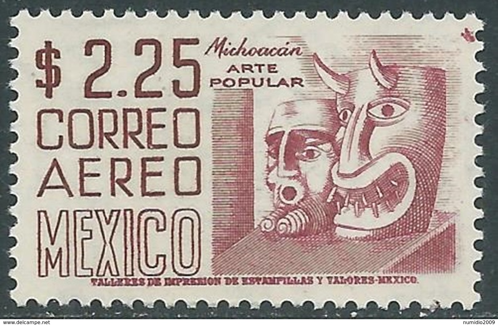 1955-65 MESSICO POSTA AEREA $ 2,25 MNH ** - RB13-2 - Messico