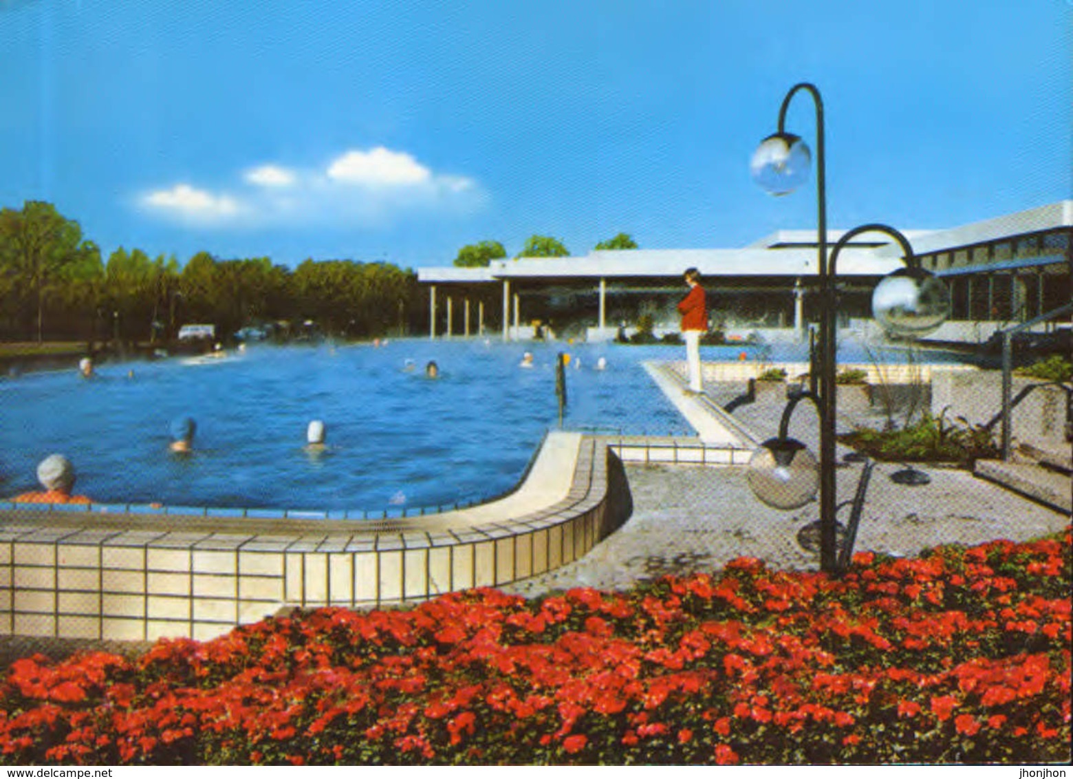 Germany - Postcard Used 1978 - Bad Bevensen - Thermal Outdoor Pool - 2/scans - Bad Bevensen
