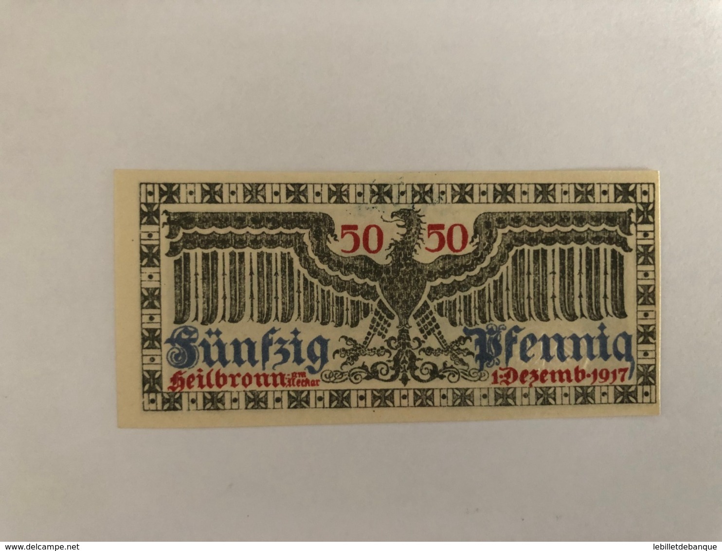 Allemagne Notgeld Heilbronn 50 Pfennig - Collezioni