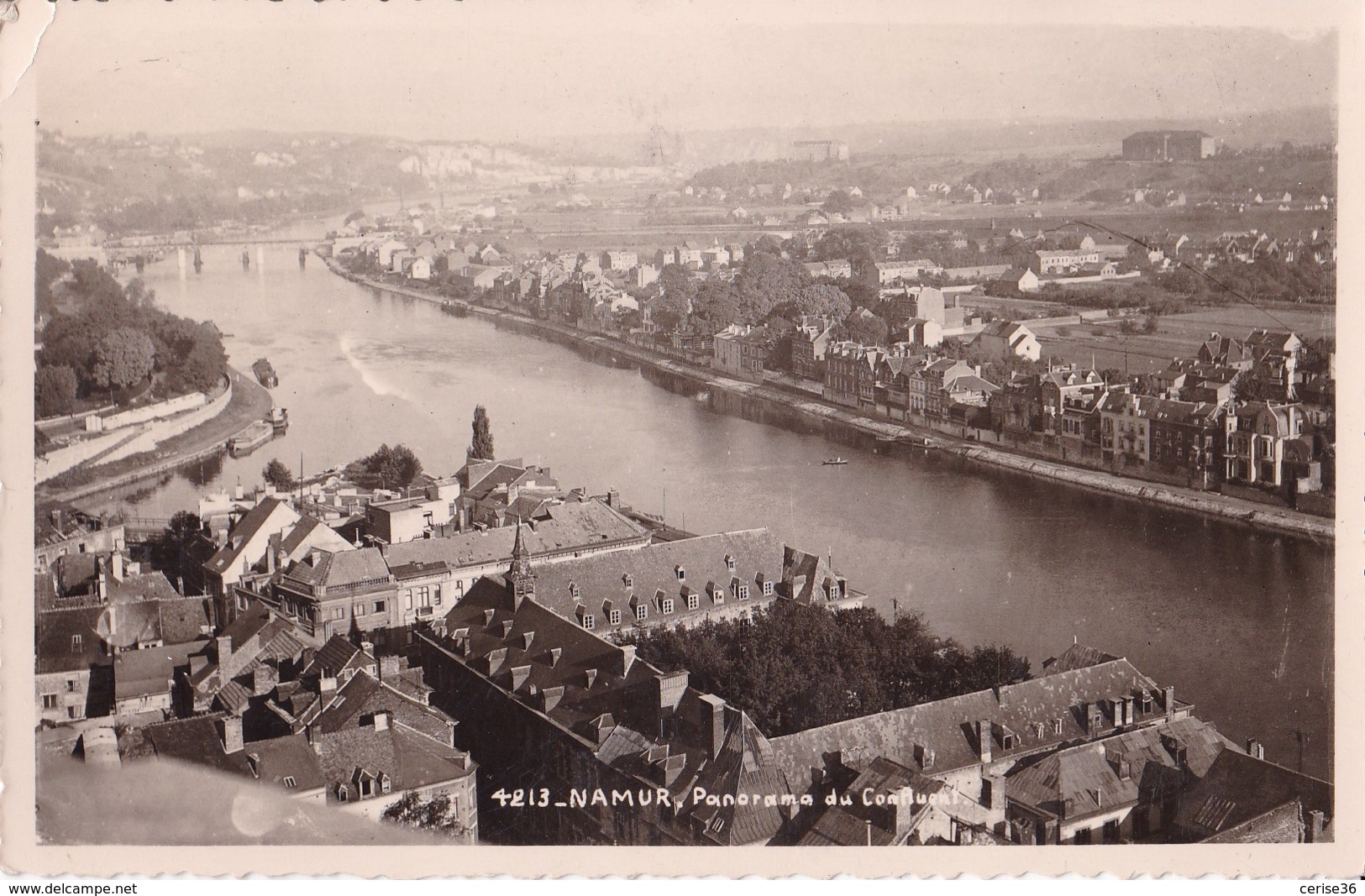 Namur Panorama Du Confluent Circulée En 1950 Ed.Mosa N° 4213 - Namur