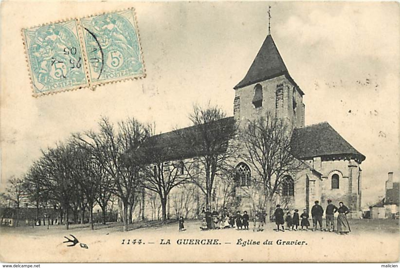 - Cher -ref-534- La Guerche Sur L Aubois - Eglise Du Gravier - Carte Bon Etat - - La Guerche Sur L'Aubois