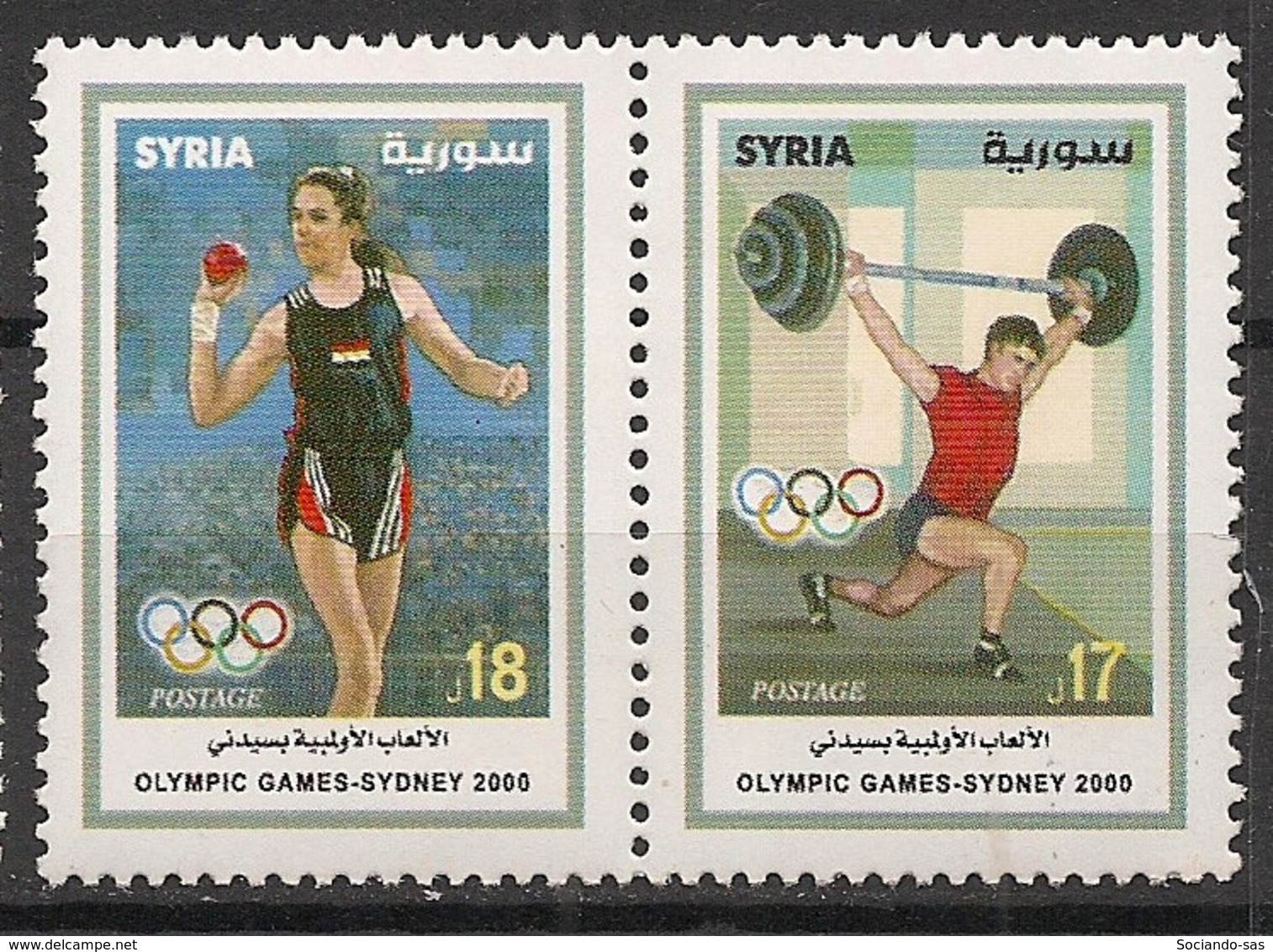 Syrie - 2000 - N°Yv. 1150 à 1151 - Sidney / Olympics - Neuf Luxe ** / MNH / Postfrisch - Siria