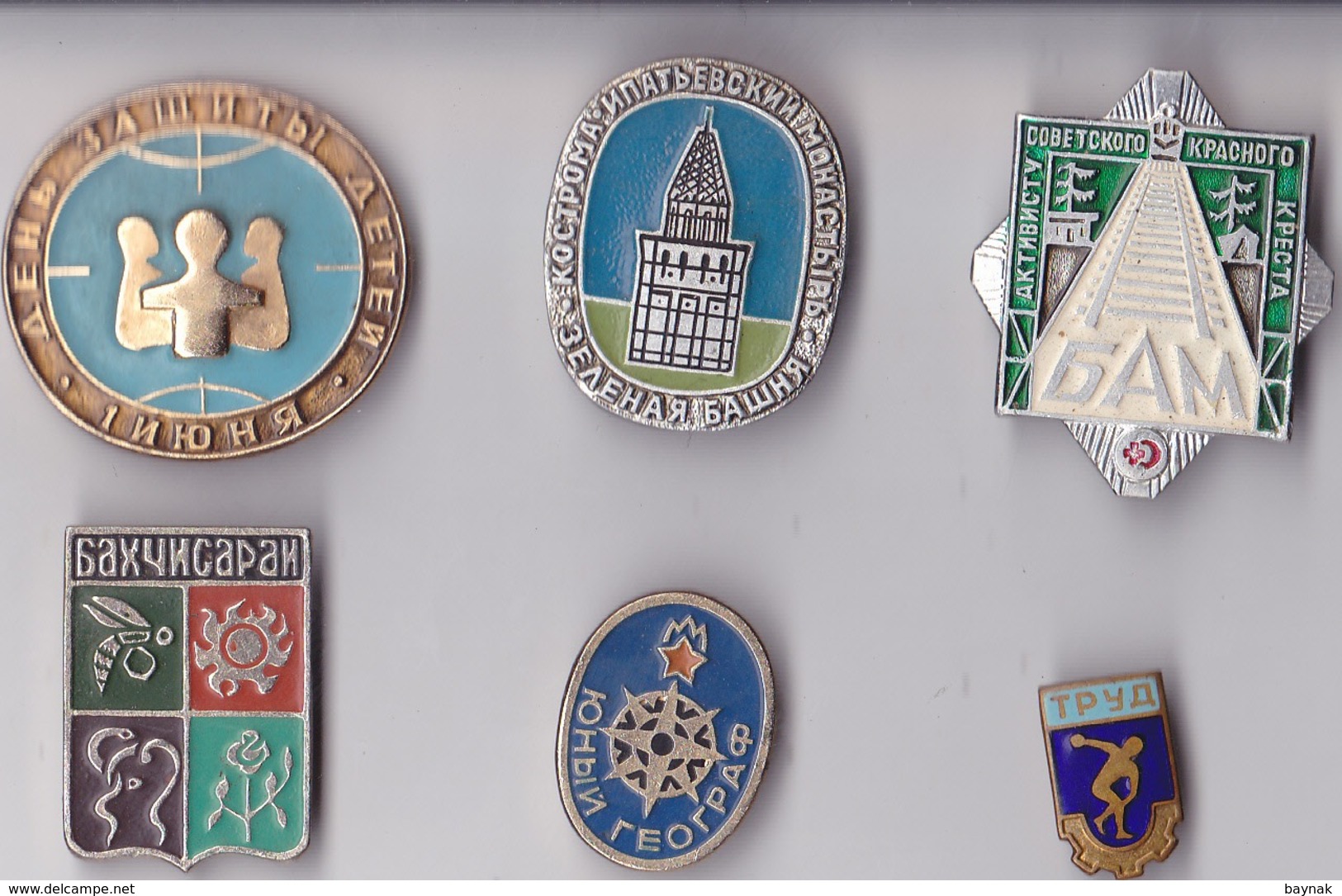 OLD PIN  --  LOT4  --  6 X PINS RUSSIA - Ohne Zuordnung