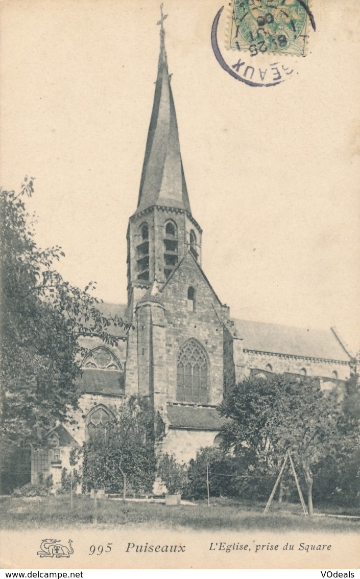 CPA - France - (45) Loiret - Puiseaux - L'Eglise - Prise Du Square - Puiseaux