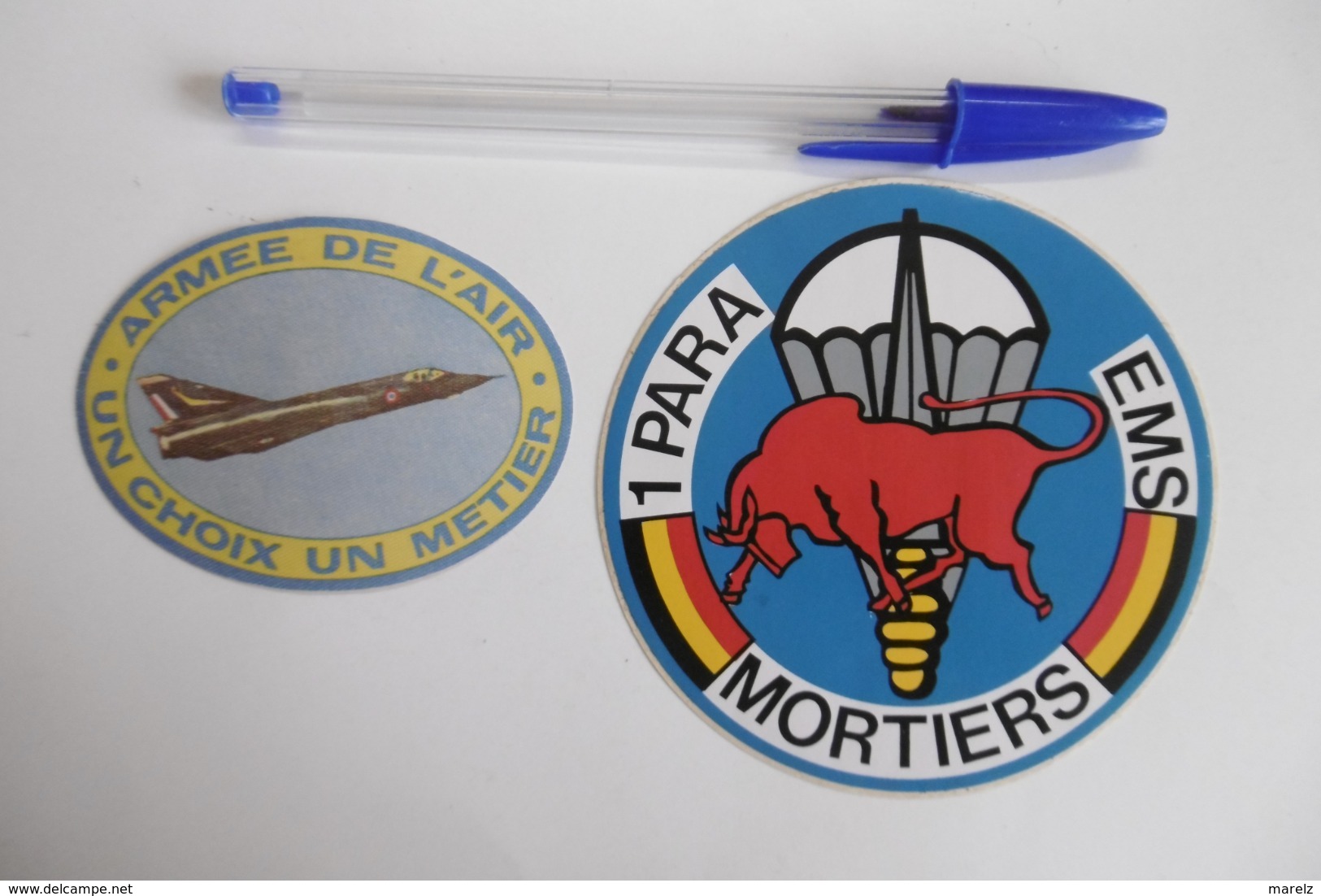 Autocollant Stickers - ARMEE DE L'AIR Militaire 1° PARA EMS MORTIERS - Lot De 2 Autocollants - Stickers