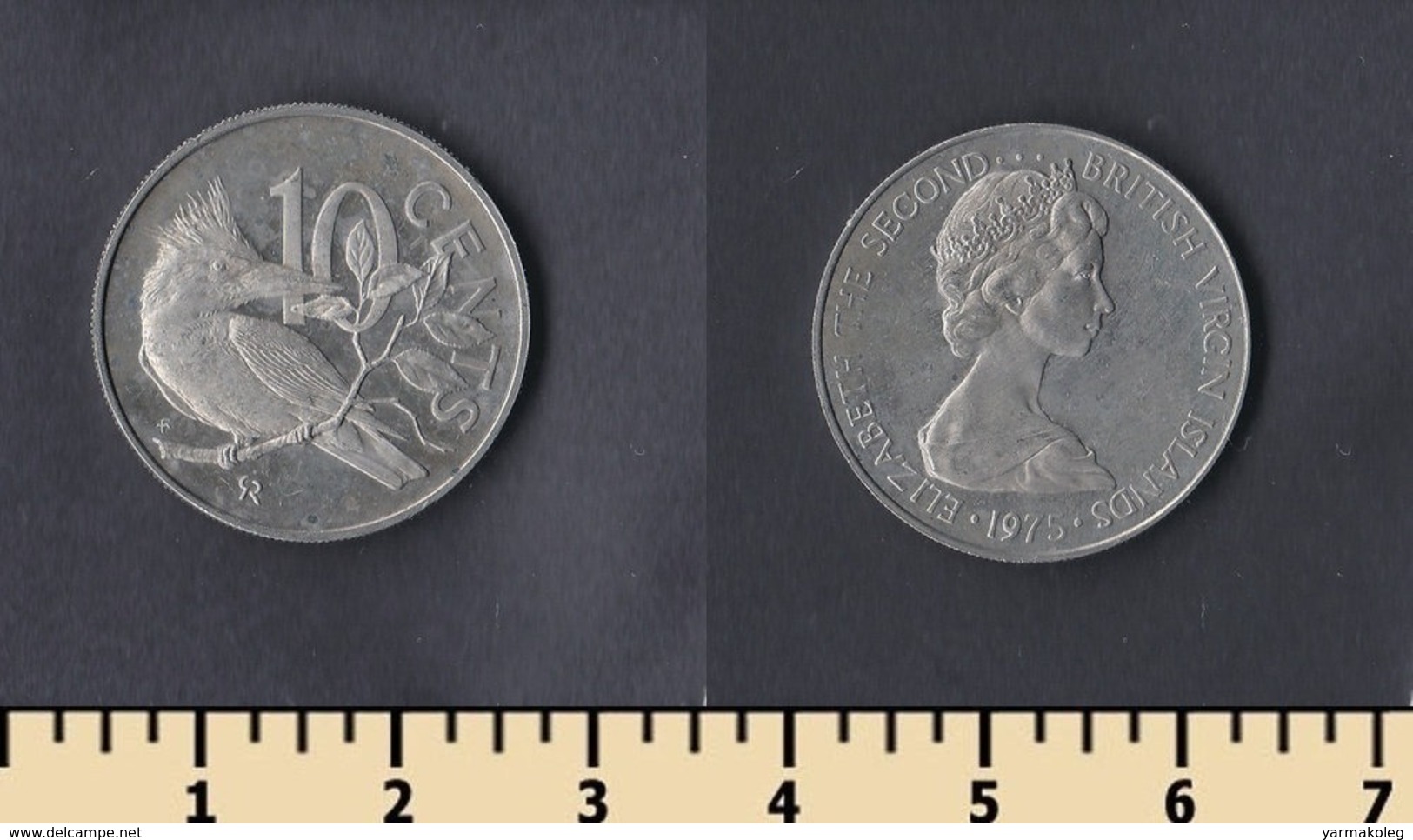 British Virgin Islands 10 Cents 1975 - British Virgin Islands