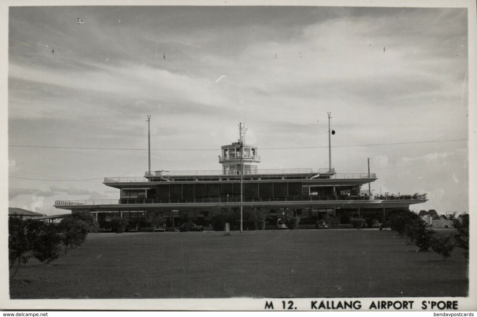 Singapore, Kallang Airport (1940s) RPPC Postcard - Singapore