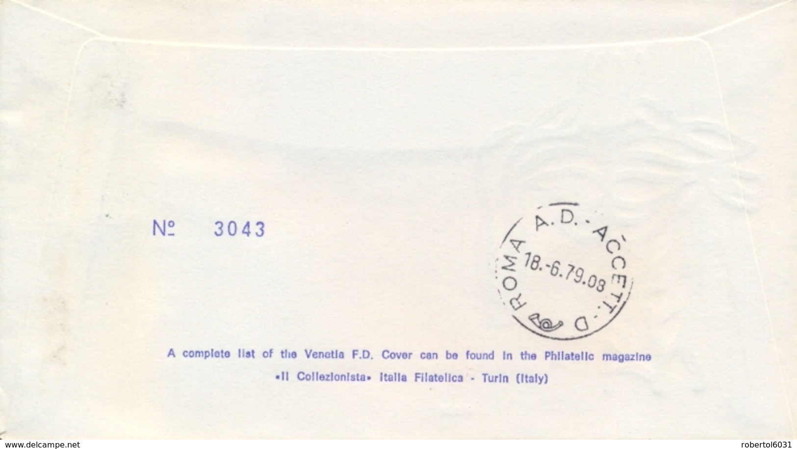 Italia Italy 1979 FDC VENETIA Posted Week Of Digestive Diseases Settimana Delle Malattie Digestive - Malattie