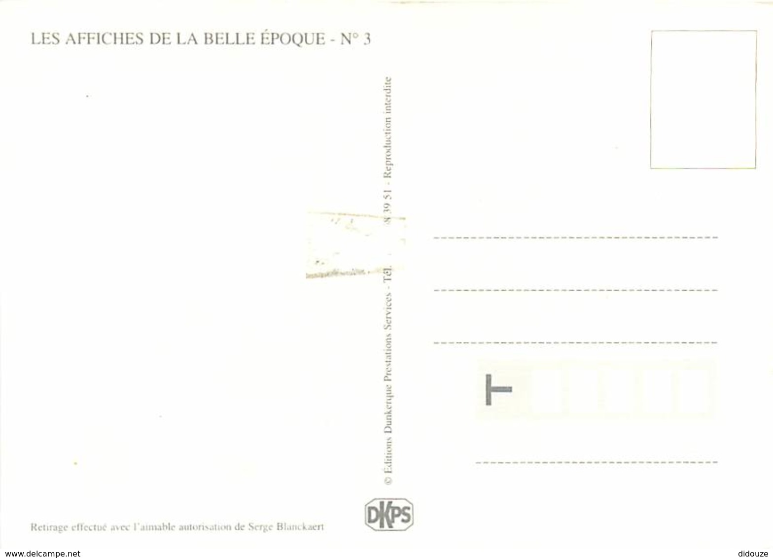 Publicite - Collection Les Affiches De La Belle Epoque - Dunkerque - Malo Les Bains - Carte Neuve - Reproduction D'Affic - Publicité