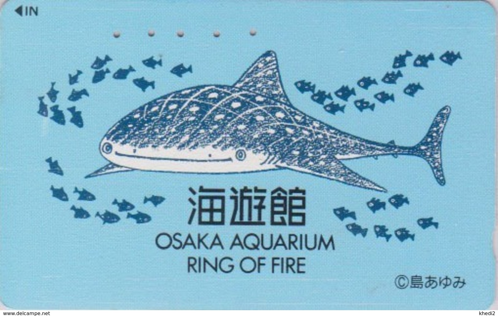 TC Japon / 110-011 - Série OSAKA RING OF FIRE - ANIMAL - POISSON - FISH Japan Phonecard - 15 - Peces