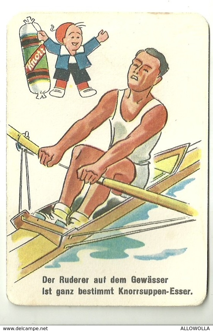 5494" KNORR-NAHRMITTEL A-G - THAYNGEN - FIGURINA SU CARTONCINO-DER RUDERER AUF DEM GEWASSER..."VOGATORE  -  ORIGINALE - Altri & Non Classificati