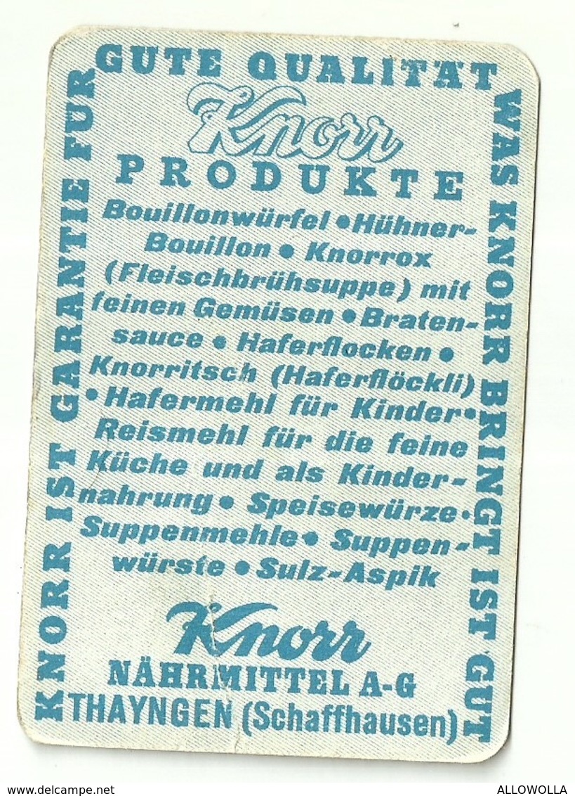 5500" KNORR-NAHRMITTEL A-G - THAYNGEN - FIGURINA SU CARTONCINO-EIN WUNSCH DEN MANCHER IN  SICH TRUG.."ALIANTE-ORIG. - Altri & Non Classificati