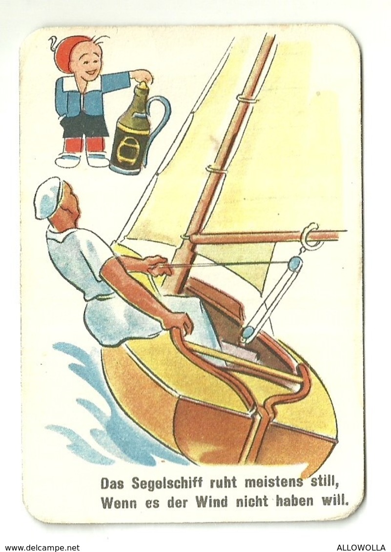 5511" KNORR-NAHRMITTEL A-G - THAYNGEN - FIGURINA SU CARTONCINO-DAS SEGELSCHIFF RUHT MEINSTENS STILL.."VELA-ORIG. - Altri & Non Classificati