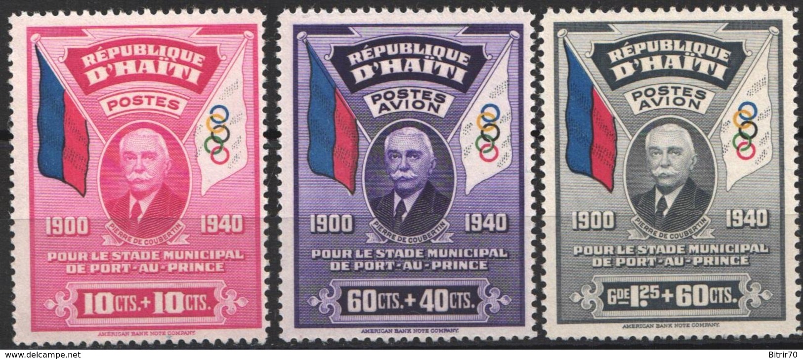 1939  Yvert Nº 277, 12 / 13,  MH - Haití
