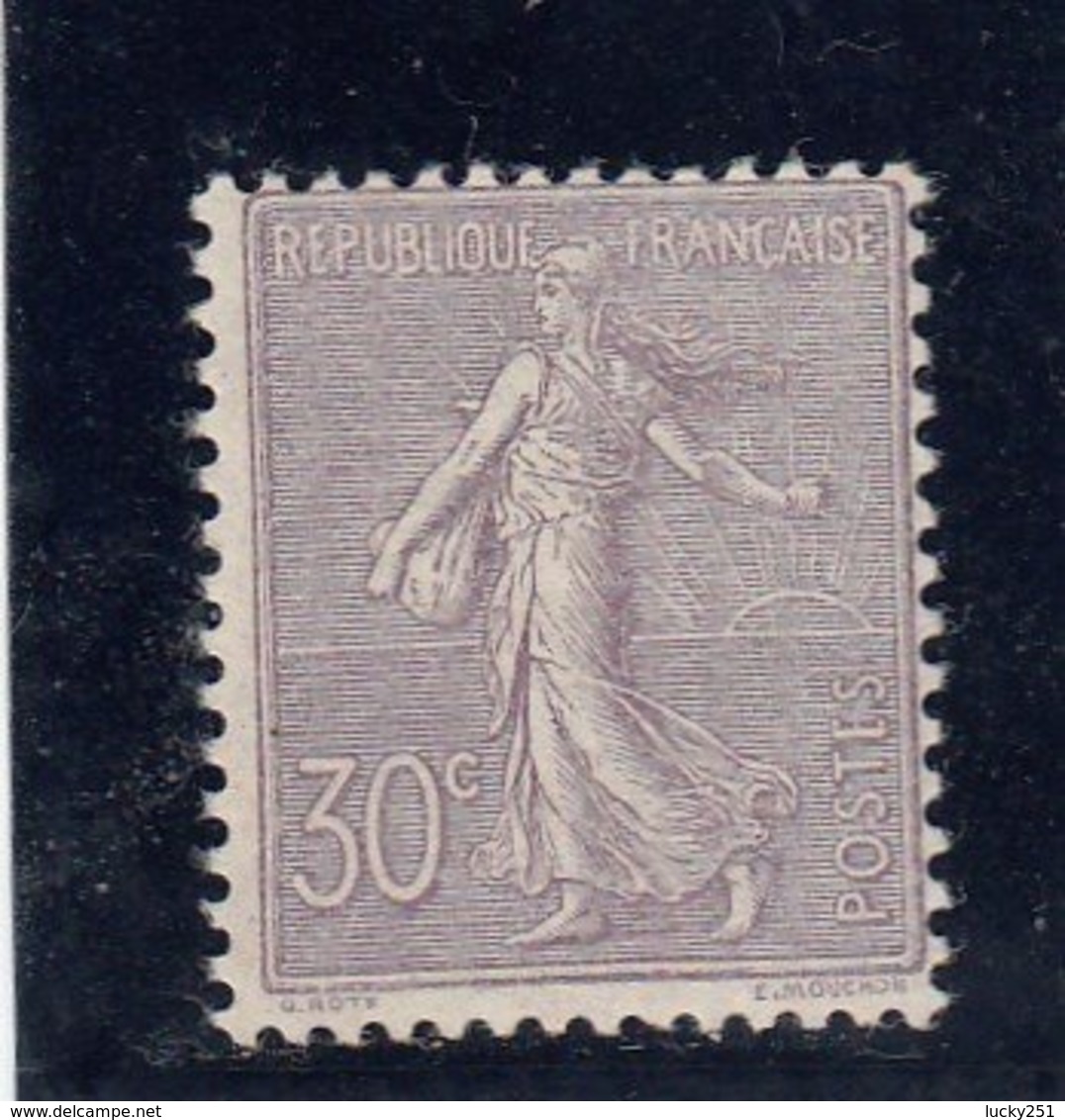 France - Année 1903 - N°133** - Type Semeuse Lignée - 30c Lilas - Cote 550€ - 1903-60 Semeuse A Righe