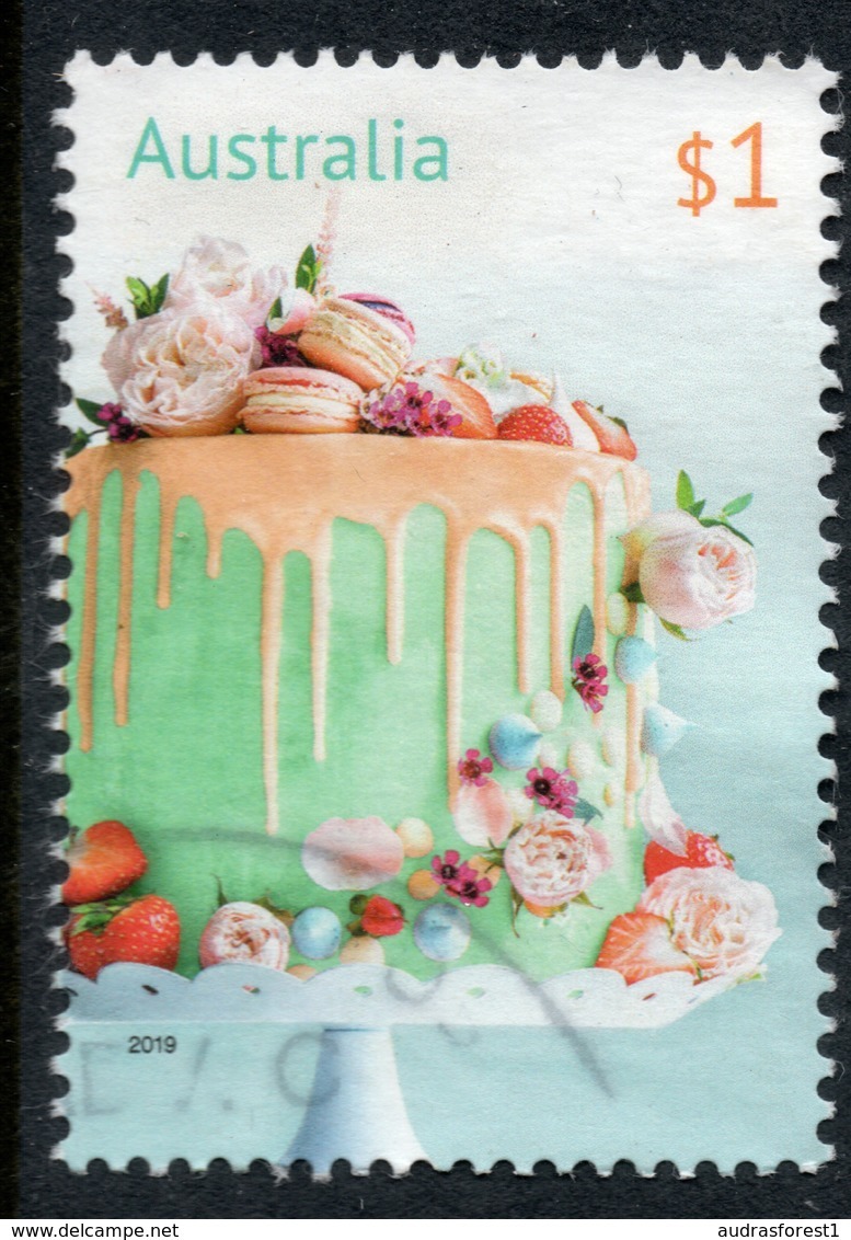 2019 AUSTRALIA BIRTHDAY CAKE VERY FINE POSTALLY USED $1 Sheet STAMP - Used Stamps