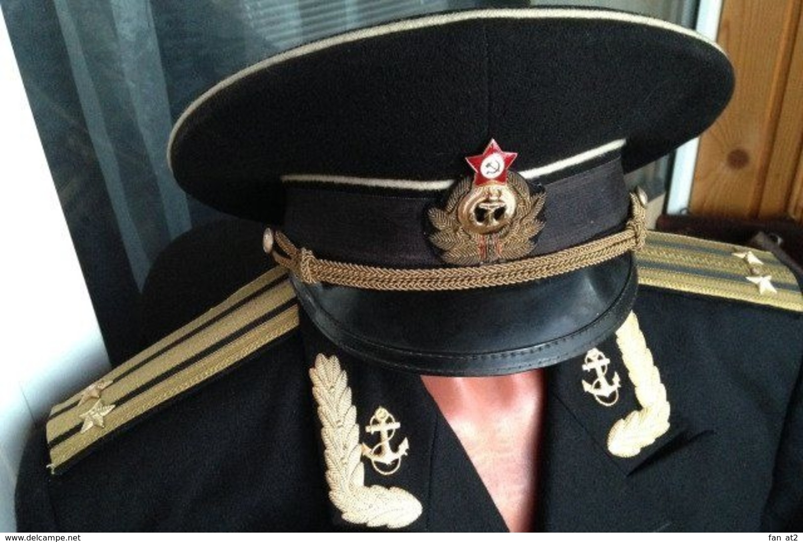 USSR Soviet Union RUSSIA Navy. Fleet.  Emblem Anchor On The Marine Uniform. - Uniform