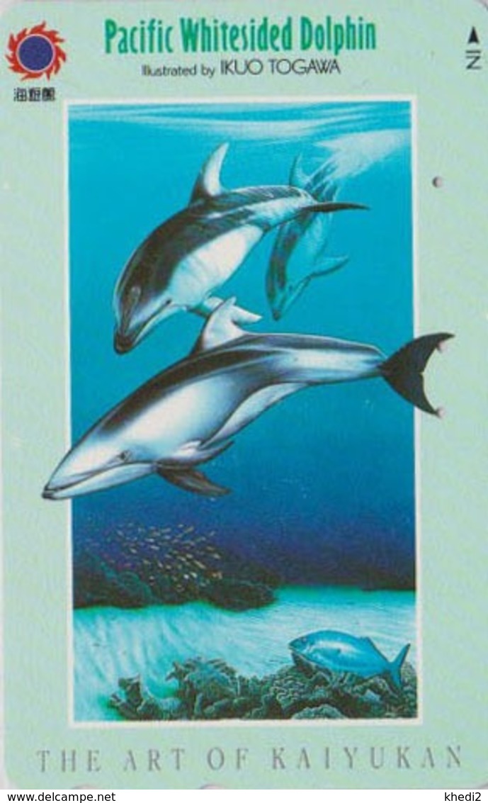 TC Japon / 110-011 - Série OSAKA RING OF FIRE - ANIMAL  DAUPHIN - PACIFIC DOLPHIN Japan Phonecard - 36 - Delfines