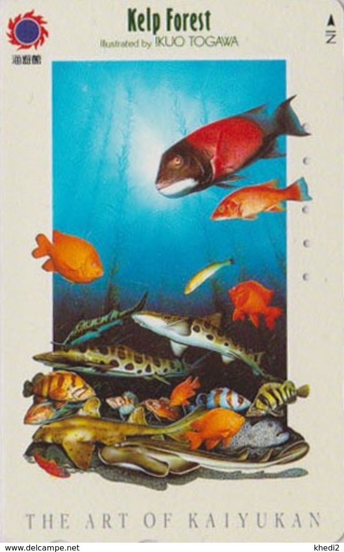 TC Japon / 110-011 - Série OSAKA RING OF FIRE - ANIMAL- POISSON & REQUIN SHARK Australia Reef - Japan Phonecard - 39 - Delfini