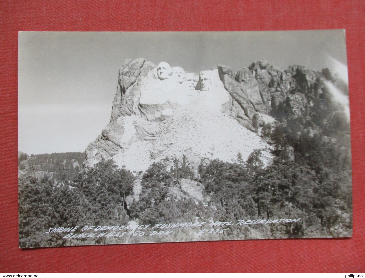 RPPC      - South Dakota > Mount Rushmore     Ref 3663 - Mount Rushmore
