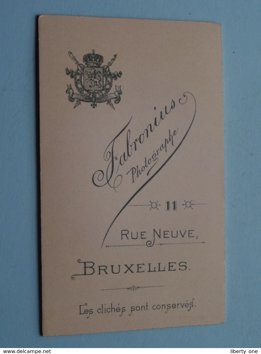 Pater Prètre Priester Father Priest Curé Vicaire Bisshop Père Pastoor Kanunnik ( CDV Photo FABRONIUS Bruxelles ) - Antiche (ante 1900)