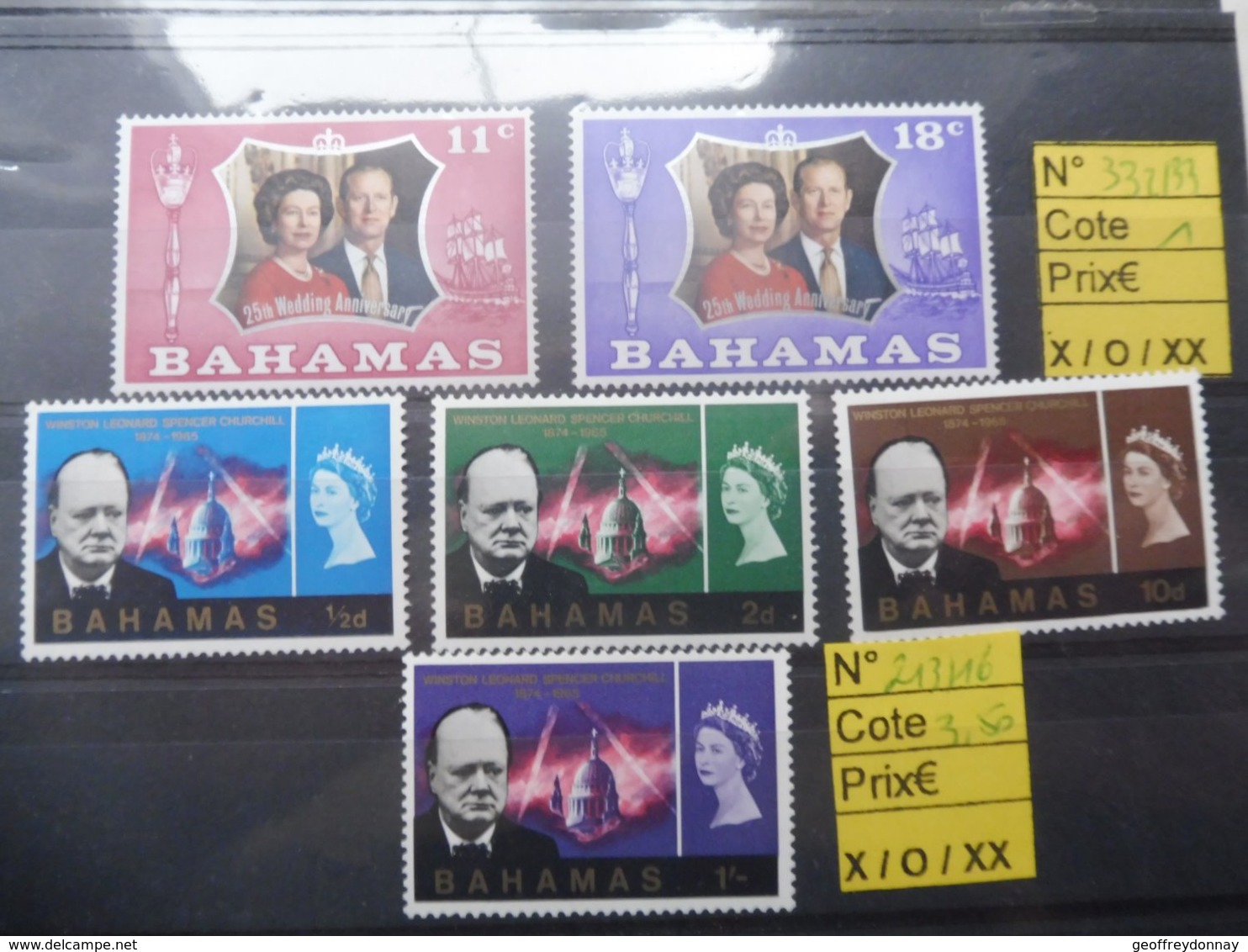 Bahamas  Churchill 332/33 Et 213/16 - Sir Winston Churchill