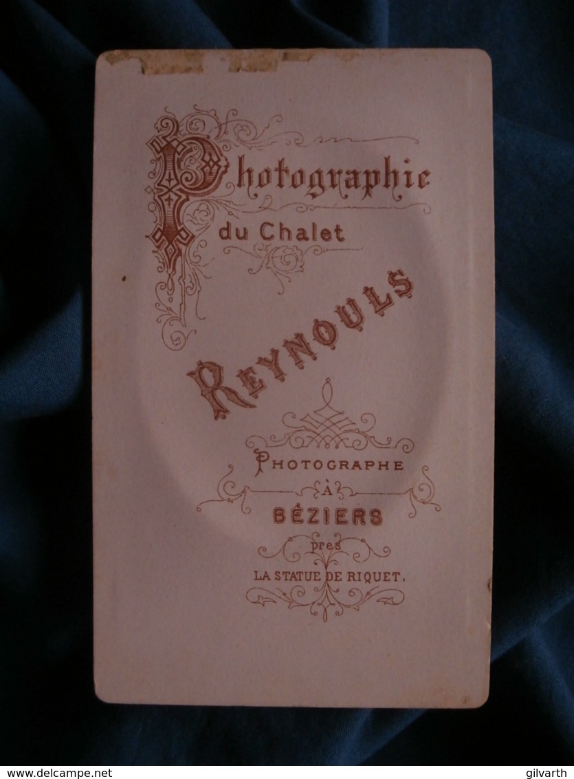 Photo CDV Reynouls à Béziers - Jeune Femme Vers 1880 L467 - Anciennes (Av. 1900)