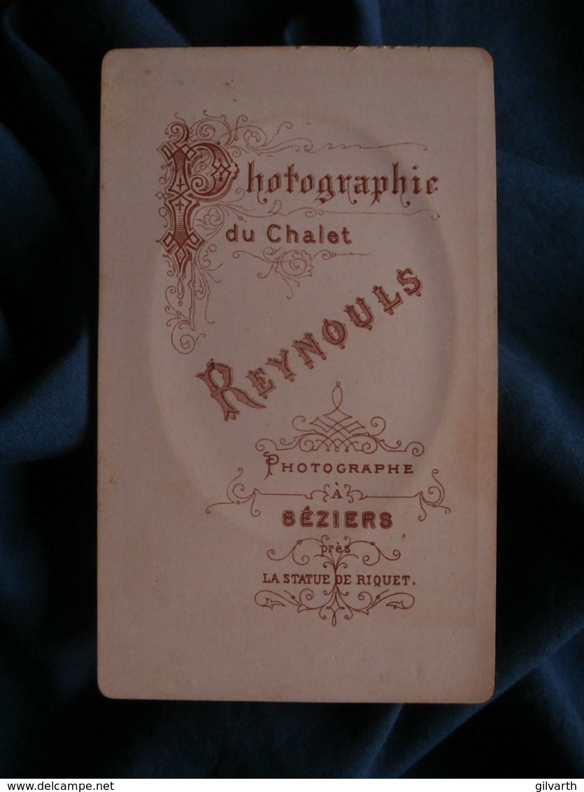Photo CDV Reynouls à Béziers - Jeune Femme Vers 1875-80 L467 - Anciennes (Av. 1900)