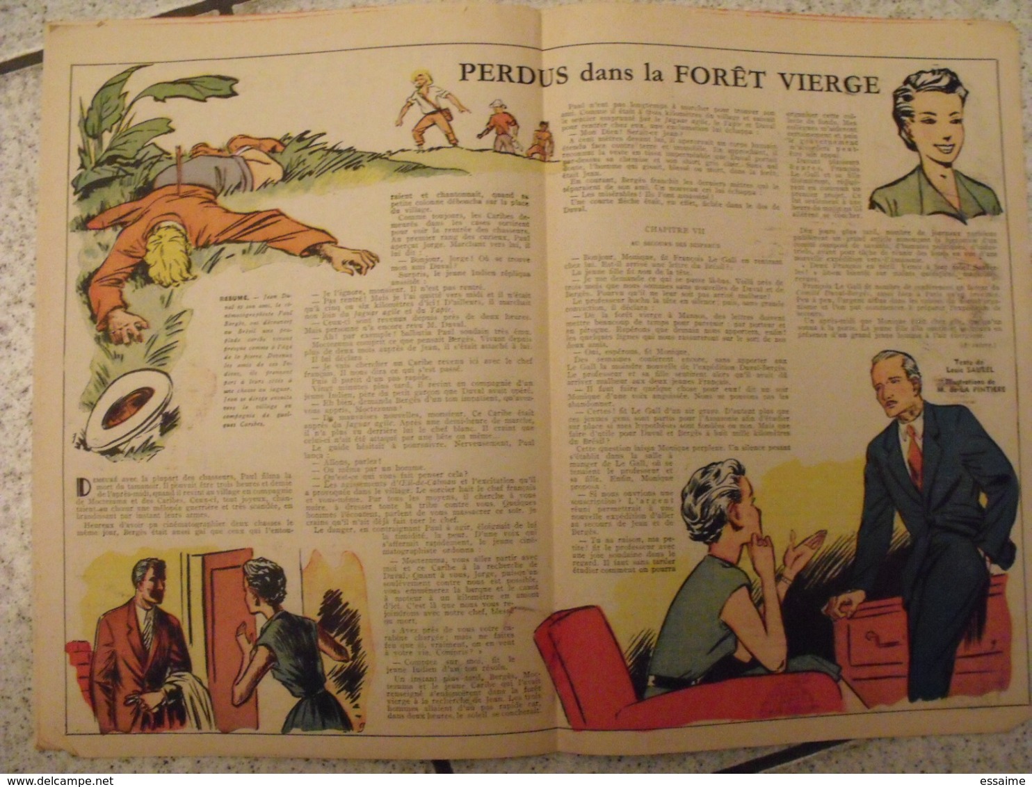 Lisette. 25 n° 1954-55. revue pour fillette. Erik (nique pat prune) Marié (zette reporter) Solveg Desrieux à redécouvrir