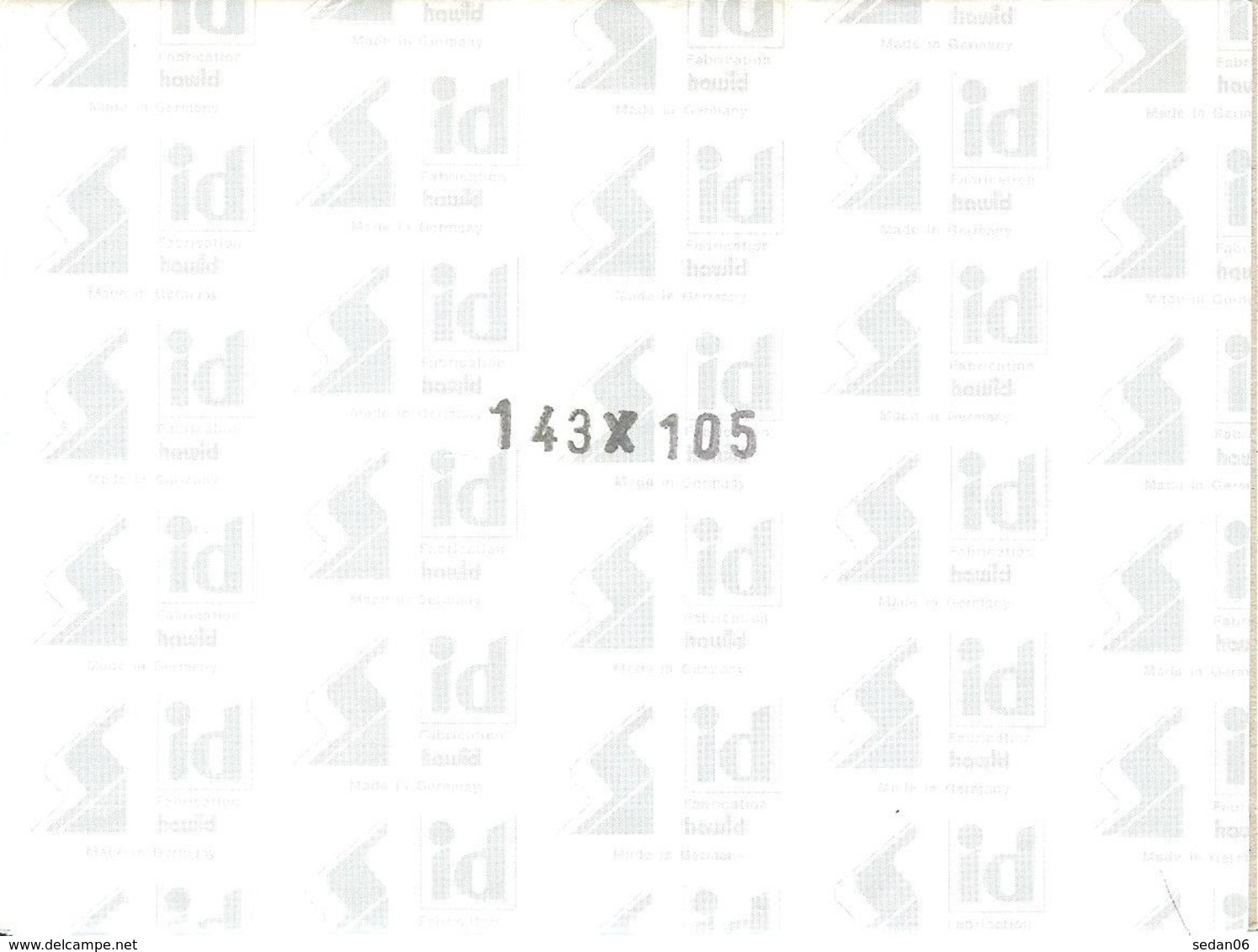 I.D. - Blocs 143x105 Fond Noir (double Soudure) - Bandes Cristal