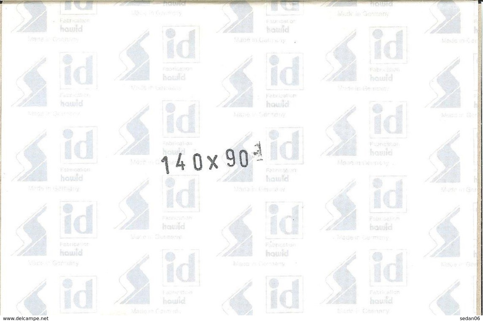 I.D. - Blocs 140x90 Fond Noir (double Soudure) - Bandes Cristal